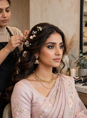 hair makeup done by hairstylist